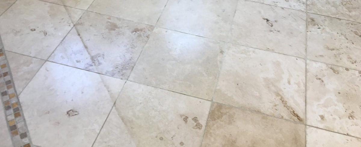 Travertine Cleaning And Restoration In, Laying Marble Floor Tile Without Grout Lines